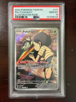 Poltchageist 171/167 Twilight Masquerade Illustration Rare Pokemon TCG PSA 10 - Image 1