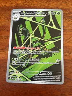 POKEMON TEAM ROCKET'S SPIDOPS 187/182 DESTINED RIVALS IR ILLUSTRATION RARE HOLO - Image 1