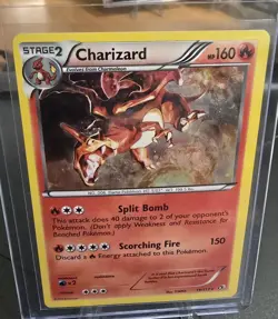 Charizard - 19/113 Legendary Treasures Holo Rare Pokemon (Swirl) - MP - Image 1