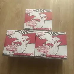 Pokemon TCG Scarlet & Violet White Flare ELITE TRAINER BOX ETB - Sealed Lot of 3 - Image 1