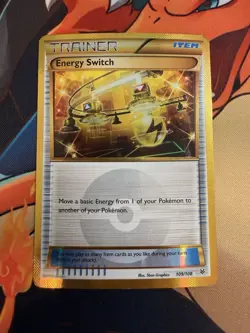 Energy Switch Pokemon XY-Roaring Skies 109/108 Gold Secret Rare HP - Image 1