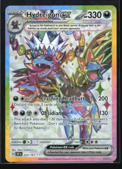 Hydreigon ex 223/191 Surging Sparks Pokemon Holo Near Mint - Image 1