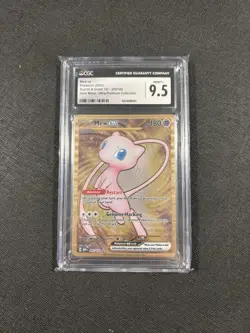 2023 POKEMON SCARLET & VIOLET 151 GOLD METAL ULTRA-PREMIUM COLL MEW EX CGC 9.5 - Image 1