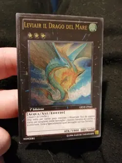 Yugioh Leviair il Drago del Mare GENF-IT043 Rara Ultimate Ita 1a Edizione Exc - Image 1