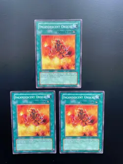 Yugioh Incandescent Ordeal DR1-EN247 Common Unlimited Edition NM/LP X3 - Image 1