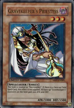Gravekeeper's Priestess - Ultra Rare Limited Edition ABPF-ENSP1 - MP - YuGiOh - Image 1