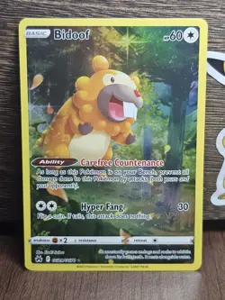 Bidoof 2023 Sword & Shield: Crown Zenith GG29/GG70 Ultra Rare Pokemon NM - Image 1