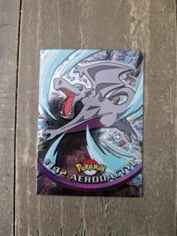2000 Topps Pokemon Series 3 Silver Foil #142 Aerodactyl Blue Logo NM - Image 1