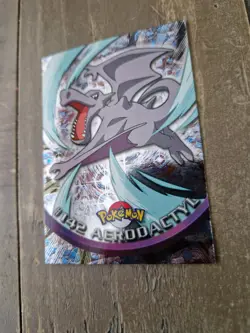2000 Topps Pokemon Series 3 Silver Foil #142 Aerodactyl Blue Logo NM - Image 2