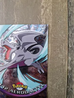 2000 Topps Pokemon Series 3 Silver Foil #142 Aerodactyl Blue Logo NM - Image 4