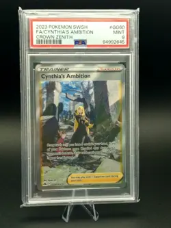 Pokemon TCG Cynthia’s Ambition Crown Zenith GG60/GG70 | PSA 9 - Image 1