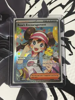 Pokemon TCG Rosa's Encouragement Full Art Holo Trainer-Supporter POR EN 123/088 - Image 3