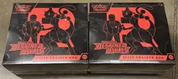 Pokemon Destined Rivals ETB Elite Trainer Box Lot of 2 BrandNew & Sealed In Hand - Image 1