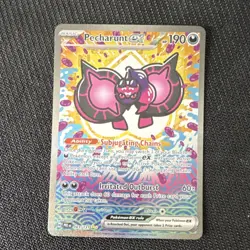Pokemon Pecharunt ex 163/131 Prismatic Evolutions Special Rare Holo 190HP Engli… - Image 1