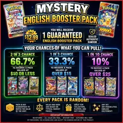 Pokemon TCG: Random Pack Booster Factory Sealed English Version - Image 1