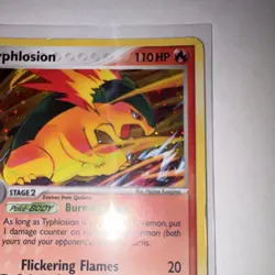 Pokemon Typhlosion Holo Rare 17/115 Unseen Forces 110 HP English (Creased) - Image 2