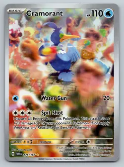 Cramorant 176/167 Twilight Masquerade Illustration Rare Pokemon TCG - Image 1