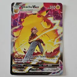 Pokemon TCG Pikachu VMAX SWSH062 Promo Holo 310 HP G-Max Volt Tackle - Image 1