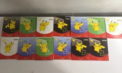 2021 McDonald’s Pokemon 25th Anniversary Sealed Happy Meal Promo Packs lot of 13 - Image 1