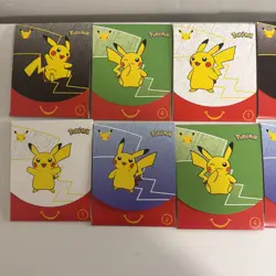 2021 McDonald’s Pokemon 25th Anniversary Sealed Happy Meal Promo Packs lot of 13 - Image 2