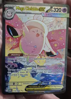 MEGA CLEFABLE Ex 119/088, Pokemon Perfect Order English - Image 1