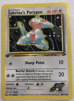 Sabrina's Porygon | NM/M | Gym Challenge 1st Edition 98/132 | Common | Pokemon - Image 1