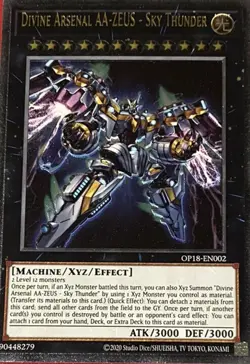 Yugioh! LP Divine Arsenal AA-ZEUS - Sky Thunder - OP18-EN002 - Ultimate Rare - U - Image 1