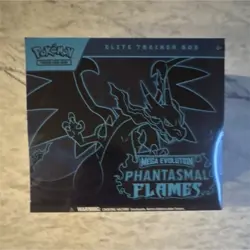Pokemon Phantasmal Flames Elite Trainer Box Mega Evolution 65 Cards English - Image 1