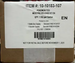ME02 PHANTASMAL FLAMES Sealed PRERELEASE Kit (Booster Box Pokemon Cards) - Image 1