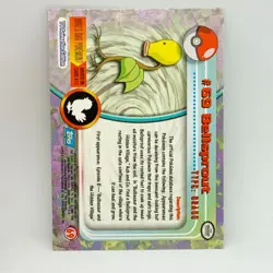 Bellsprout #69 - Topps TV Animation Trading Card - Pokemon Card - EXC - Image 2