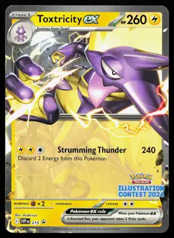 Toxtricity ex 215 Promo Illustration Contest 2024 Pokemon Card - Image 1