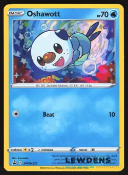 Oshawott - SWSH222 - Sheen Holo - SWSH Black Star Promo - Pokemon Card LP3 - Image 1