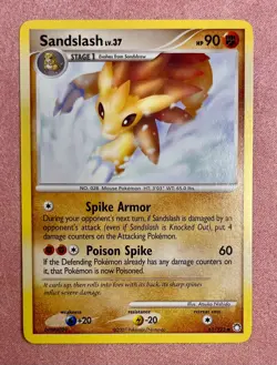 Sandslash | 61/123 | DP Mysterious Treasures | 2007 Pokemon Card Uncommon | LP - Image 1