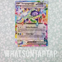 Pokemon Card Terapagos Ex 092/131 Ultra Rare Scarlet Violet Prismatic Evolutions - Image 1
