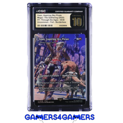 POP 9 Vaan Aspiring Sky Pirate Borderless Foil MTG Final Fantasy CGC Pristine 10 - Image 1