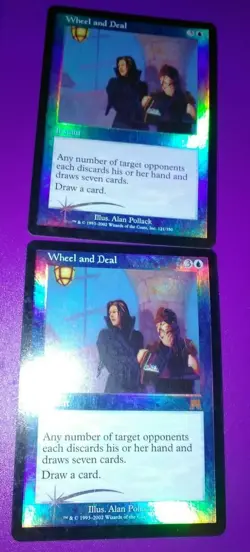 *FOIL* (2) Wheel and Deal 1x MtG Onslaught ENGLISH see pics - Image 1