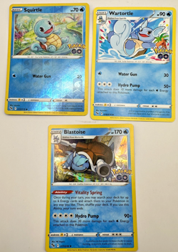Pokemon Karte TCG Turtok 015+016+017/078 Pokemon GO Holo Rare Englisch NM - Image 1