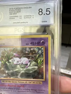 Pokemon Mew #53/108 Evolutions Holo – Englische Version – PGS 8.5 NM-MINT - Image 3