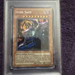 Yu-Gi-Oh! Dark Sage Dawn of Destiny XBOX Prismatic Secret Promo DOD-002 PSA 5 - Image 2