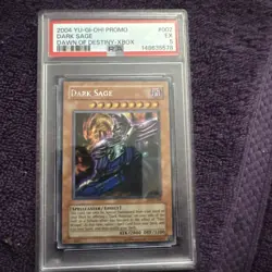 Yu-Gi-Oh! Dark Sage Dawn of Destiny XBOX Prismatic Secret Promo DOD-002 PSA 5 - Image 4