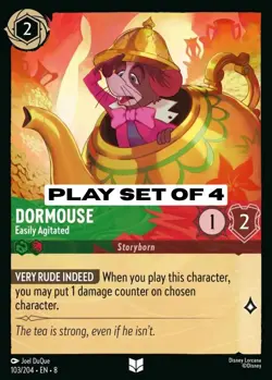 Dormouse - Easily Agitated (103/204) ❇Play Set of 4❇ Lorcana Reign of Jafar - Image 1