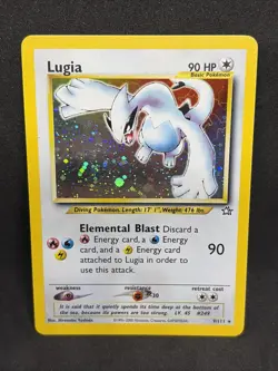 Pokemon Neo Genesis Lugia TCG Holo Rare Card 9/111 Unlimited LP - Image 1