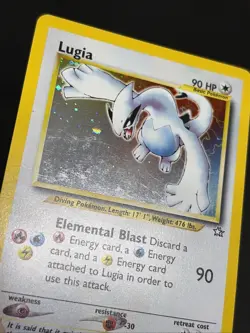 Pokemon Neo Genesis Lugia TCG Holo Rare Card 9/111 Unlimited LP - Image 2