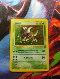 Pokemon TCG Pinsir Holo Rare Card 9/64 Jungle Unlimited 1999 WOTC - Image 1