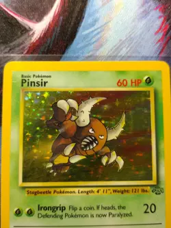 Pokemon TCG Pinsir Holo Rare Card 9/64 Jungle Unlimited 1999 WOTC - Image 2
