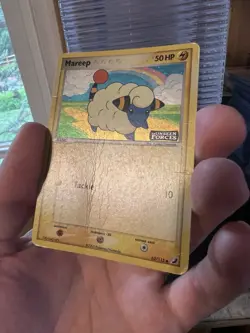 Mareep Reverse Holo Stamp 62/115 Unseen Forces Pokemon Card HP- Condition - Image 3