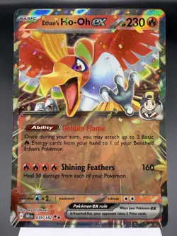 Ethan’s Ho-Oh ex 039/182 - Ultra Rare - Destined Rivals Pokemon Card MINT - Image 1