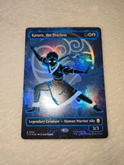 Limited Edition Neon Ink Foil 361 Borderless Katara The Fearless - Image 2
