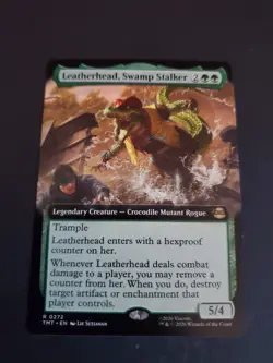 Leatherhead, Swamp Stalker - Extended Art - TMNT - TMT - 0272 - MTG - Image 1
