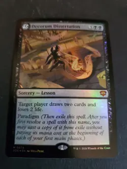 MTG Secrets of Strixhaven Decorum Dissertation Foil 0078 NM - Image 1